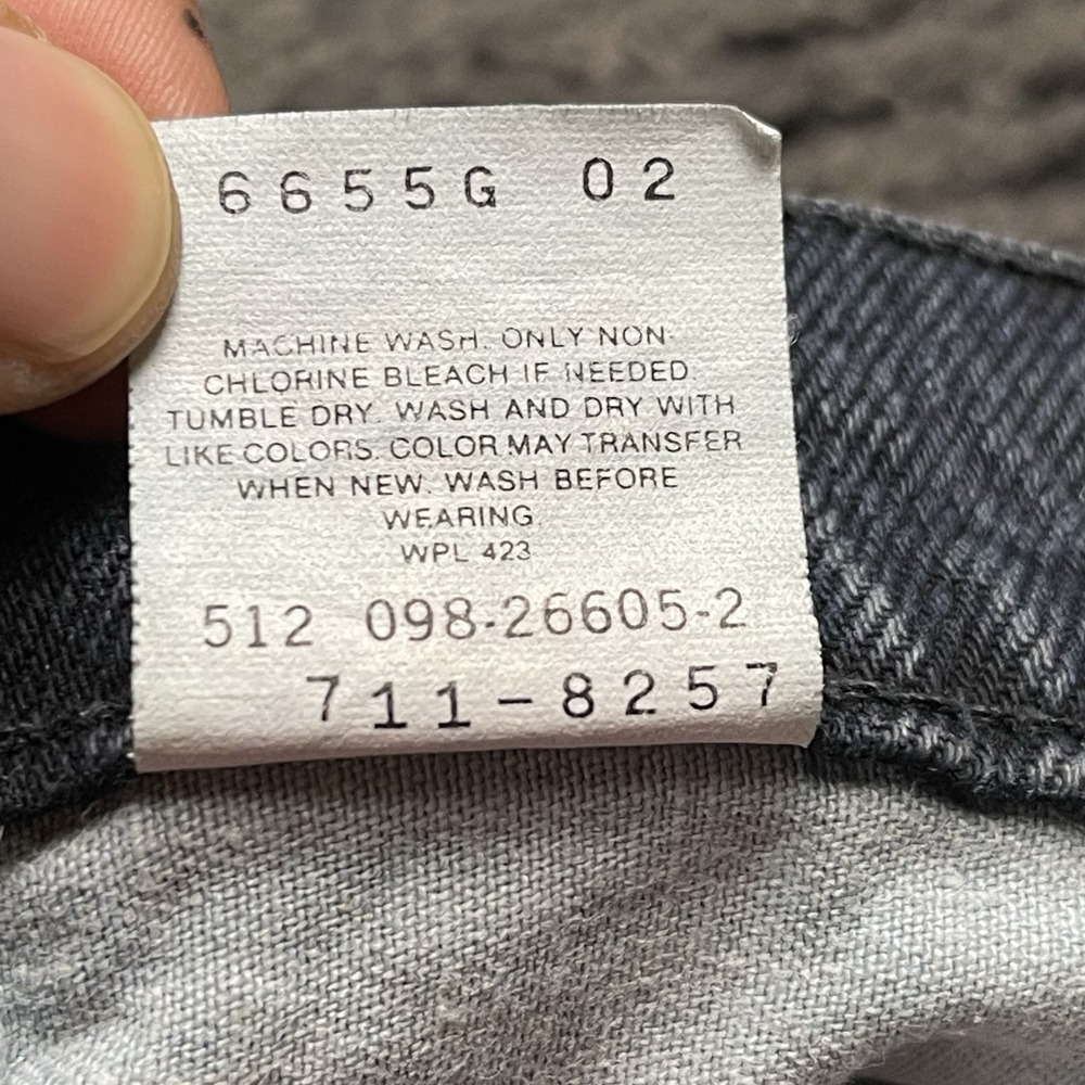 Vintage Levi's 512 Women's Jeans 25x25 USA Made‎ Medium Wash Distressed 90s - Picture 6 of 11